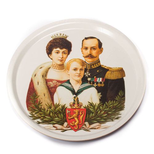 Round Tray - The Royal House of Norway